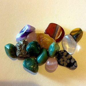 Small assortment of various crystals.
